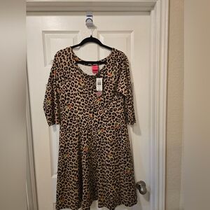 Torrid Leopard Print Ladies Dress with Pops of Color